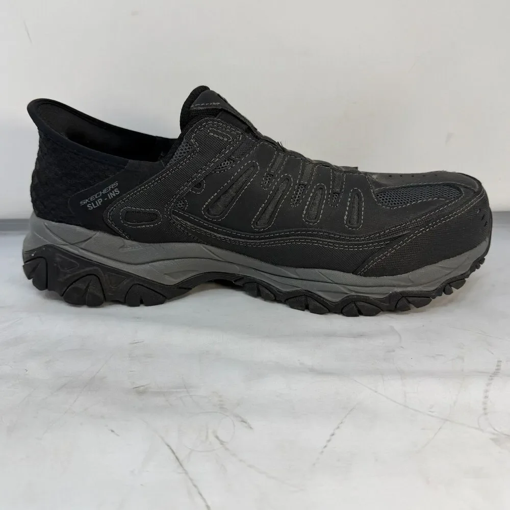 Skechers Slip-ins Cankton Faison Steel Toe Work Shoes Mens 10.5 Black 200211/BLK
